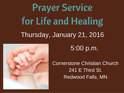 2016 Prayer Service for Life and Healing