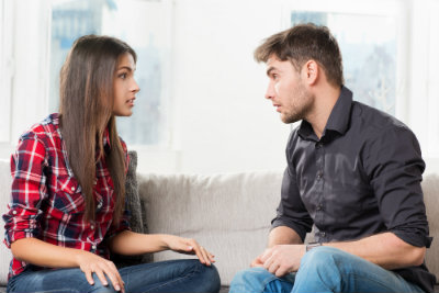 Couple Talking Through Relationship Issues
