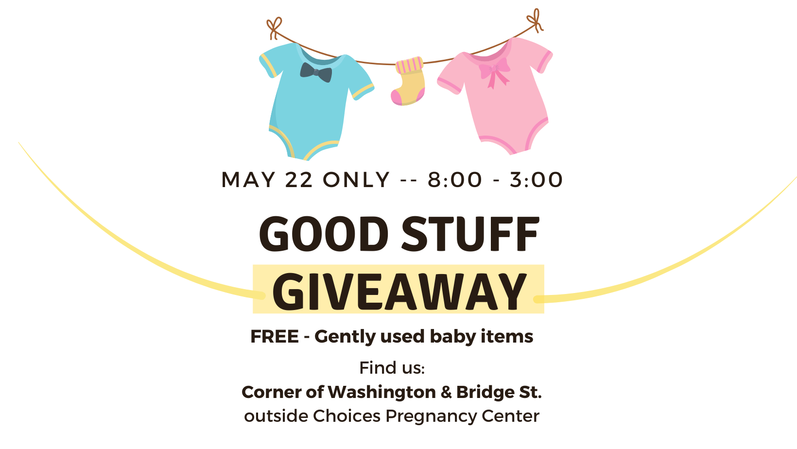 Gently used baby items will be available free to our neighbors.