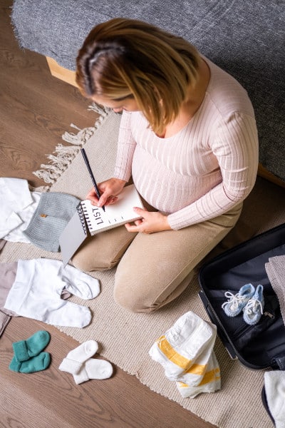 Pregnant woman lists baby items she needs