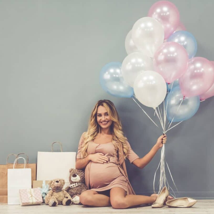Pregnant Woman at Baby Shower