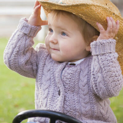 Toddler in Cowboy Hat