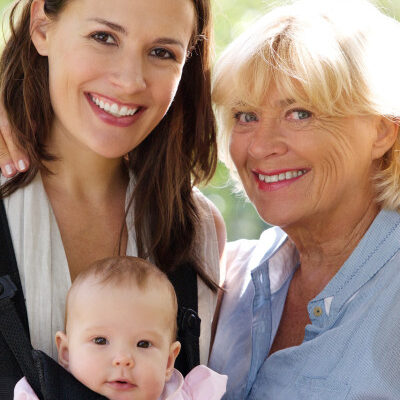 Mom With Her Daughter and Grandbaby
